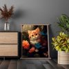 Malowanie Po Numerach Zestaw Kotek w Lesie 40x50