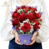 Kartka Pocztowa Okolicznościowa 3D Pop-up Kwiaty - Duży Bukiet Róże