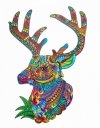 Puzzle Drewniane Baśniowy Jeleń L