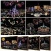 Magiczna Zdrapka Piękne Miasta (4szt.) 30x21 cm