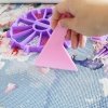 Zestaw Tacki i Akcesoria do Haftu Diamentowego - Półkola - Niebieski