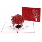 Kartka Pocztowa Okolicznościowa 3D Pop-up Walentynki Romantyczny Klon