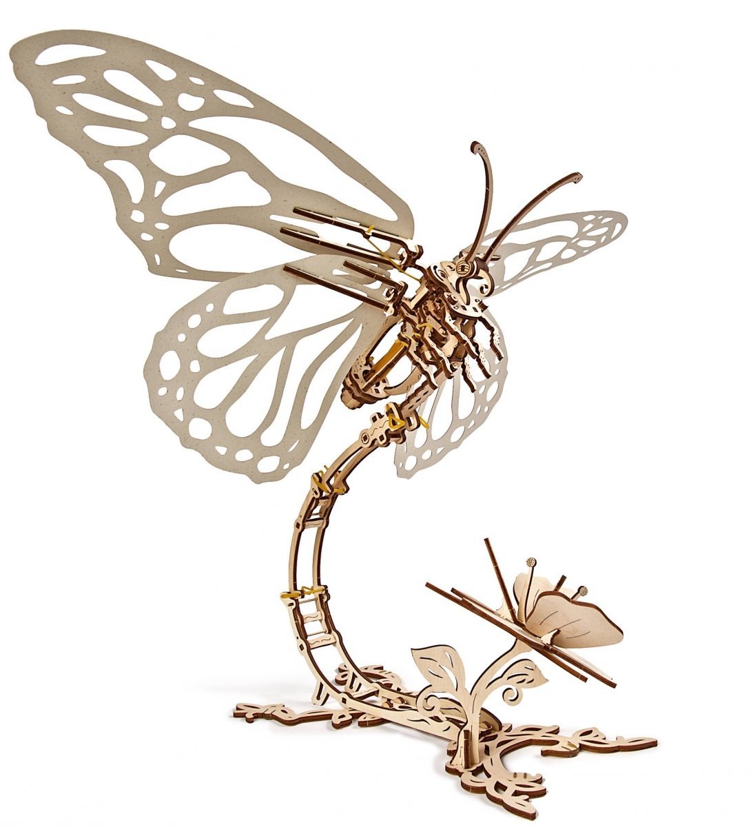 Puzzle 3D Drewniane Mechaniczny Motyl uGEARS