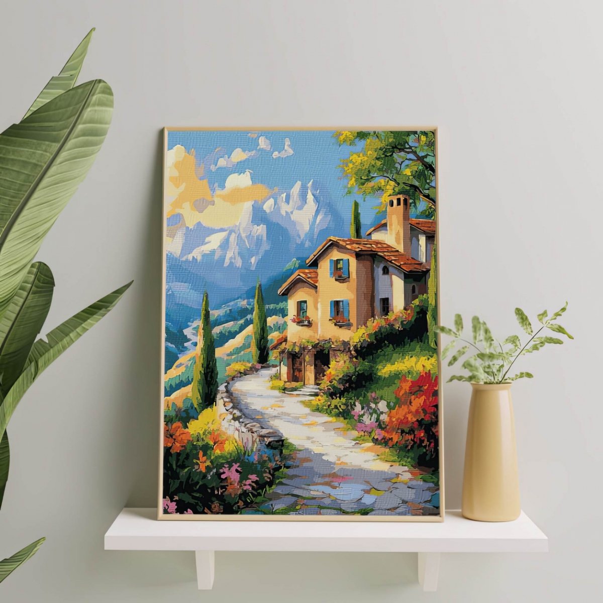 Malowanie Po Numerach Zestaw Dom w Toskanii 40x50