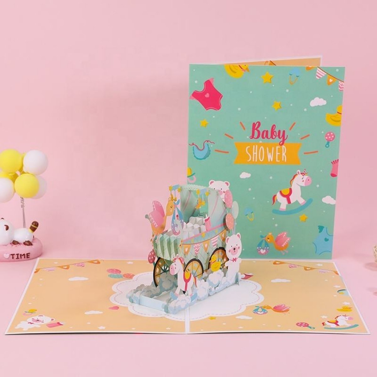 Kartka Pocztowa Okolicznościowa 3D Pop-up Baby Shower