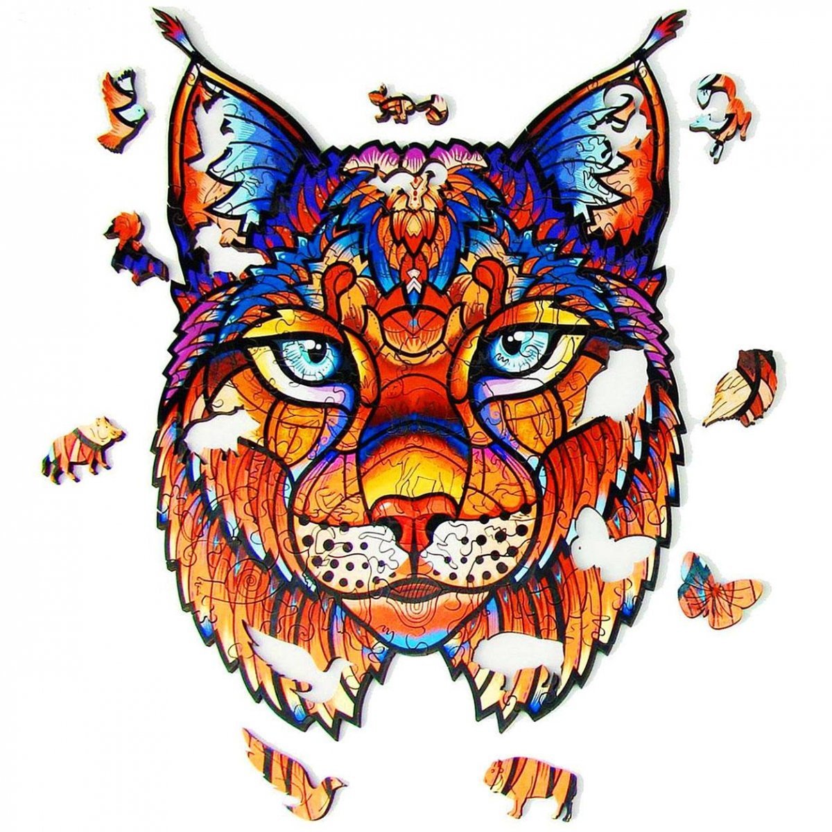 Puzzle Drewniane Magiczny Ryś A4