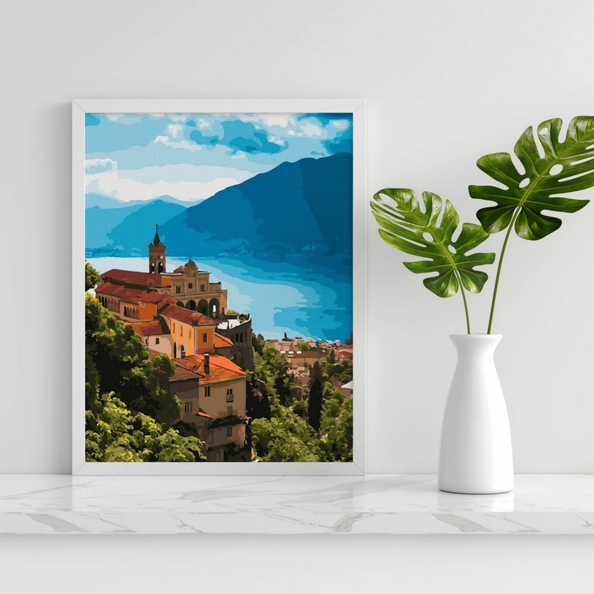 Malowanie Po Numerach Zestaw Dwór w Górach 40x50