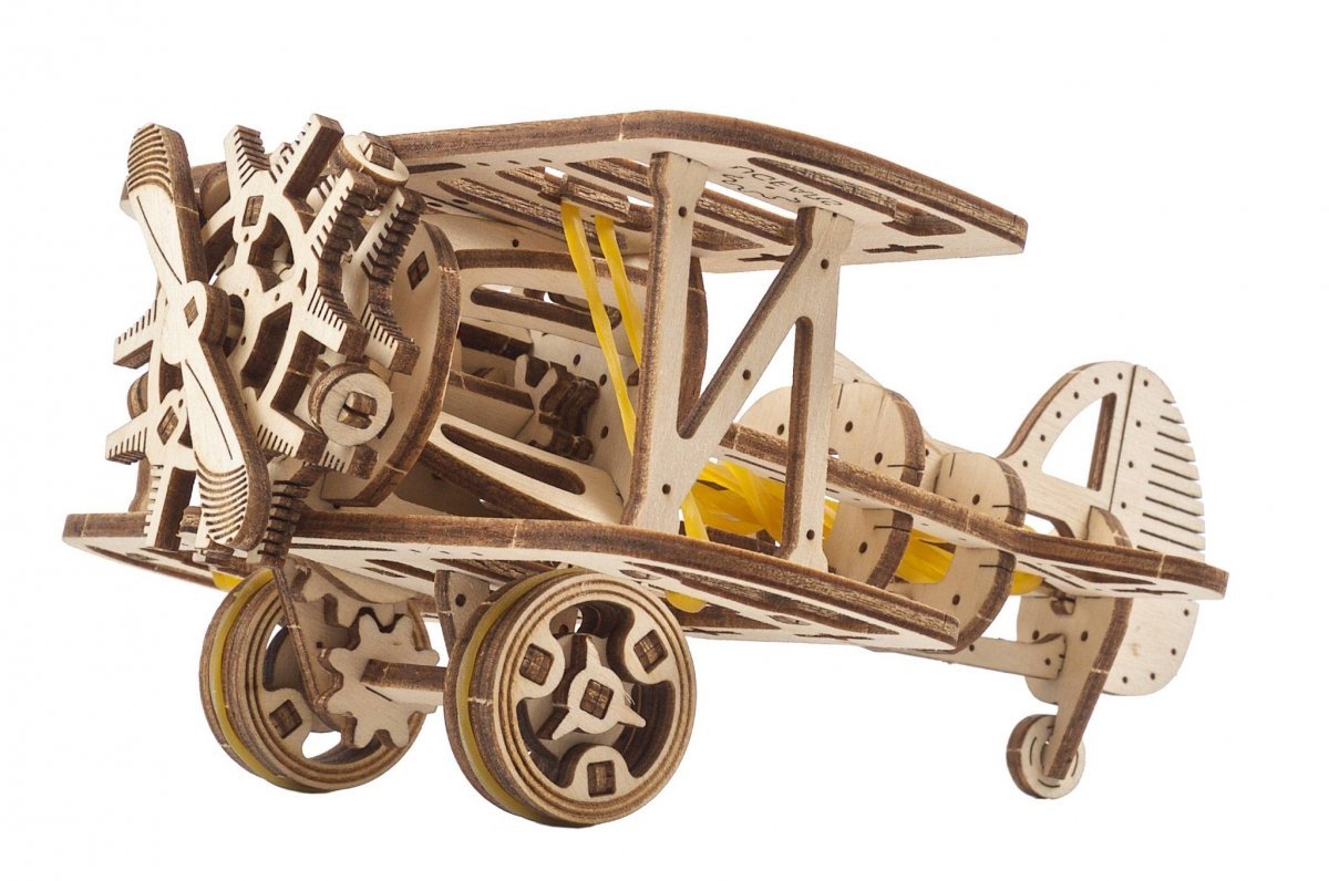 Puzzle 3D Drewniane Awionetka uGEARS