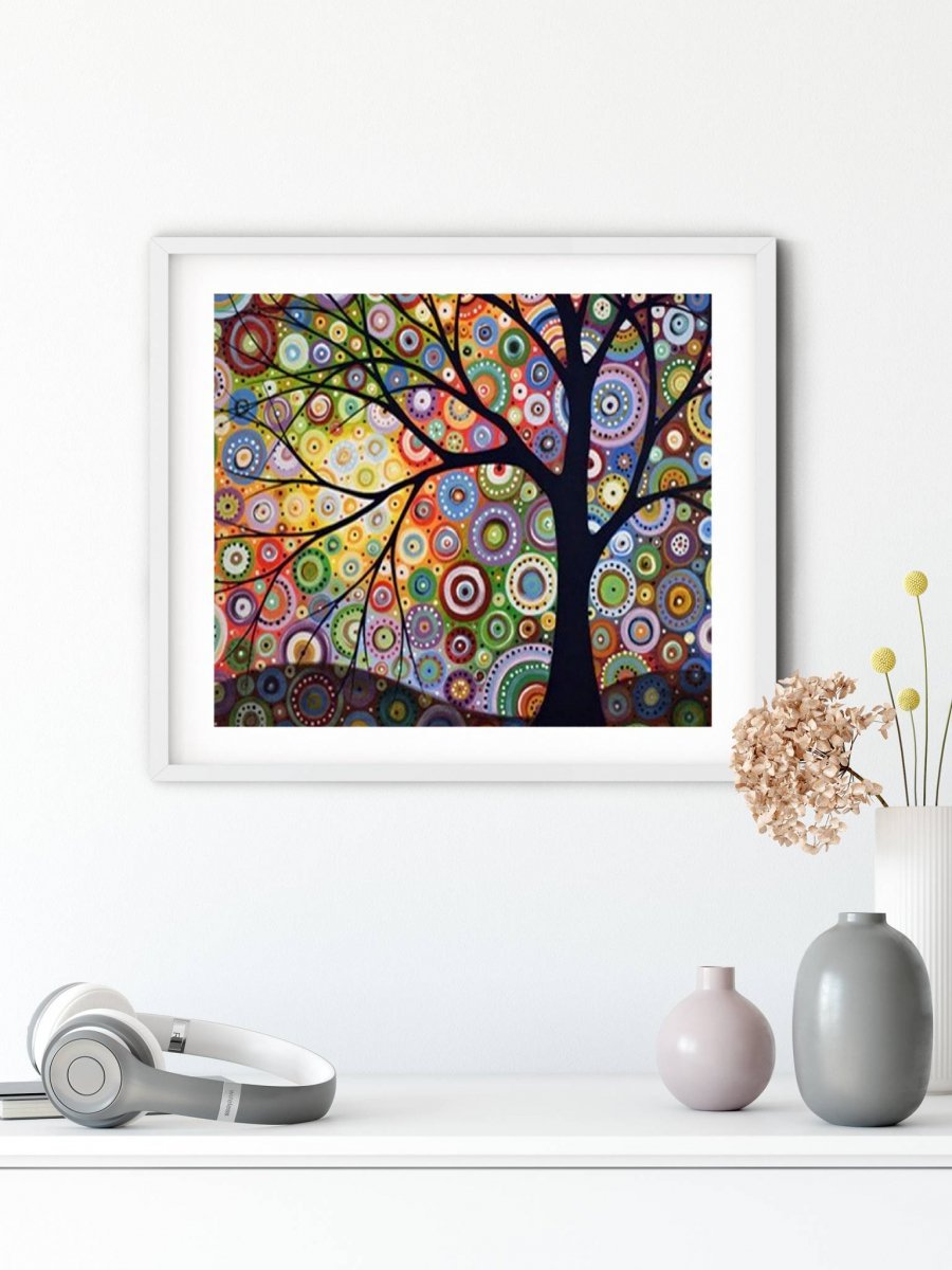 Haft Diamentowy Drzewo Tysiąca Kolorów 45x55 cm