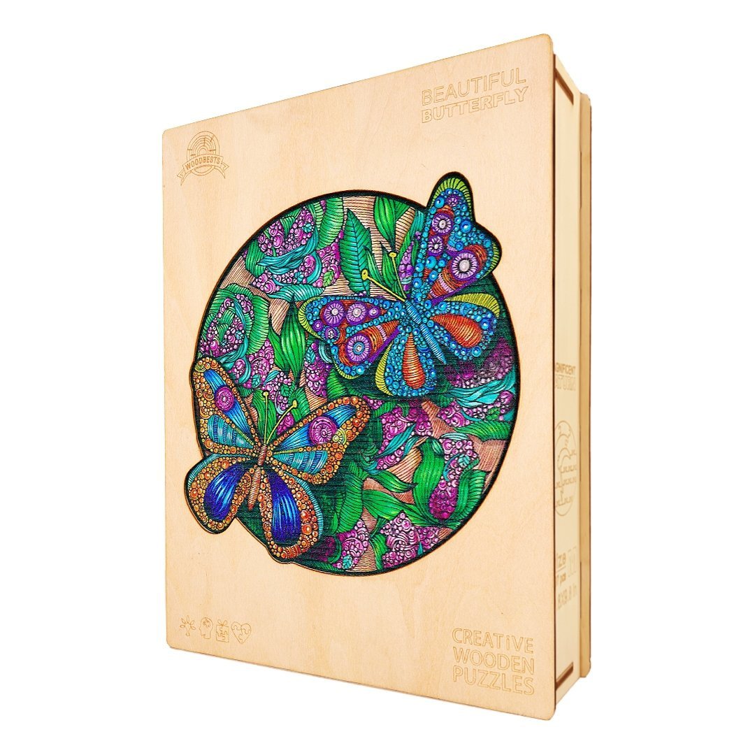 Puzzle Drewniane PIĘKNE MOTYLE S