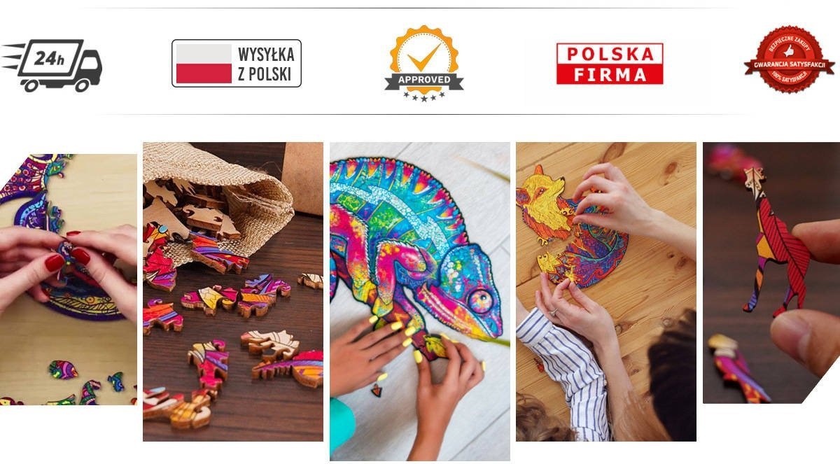Puzzle Drewniane Mandala Kolorów S