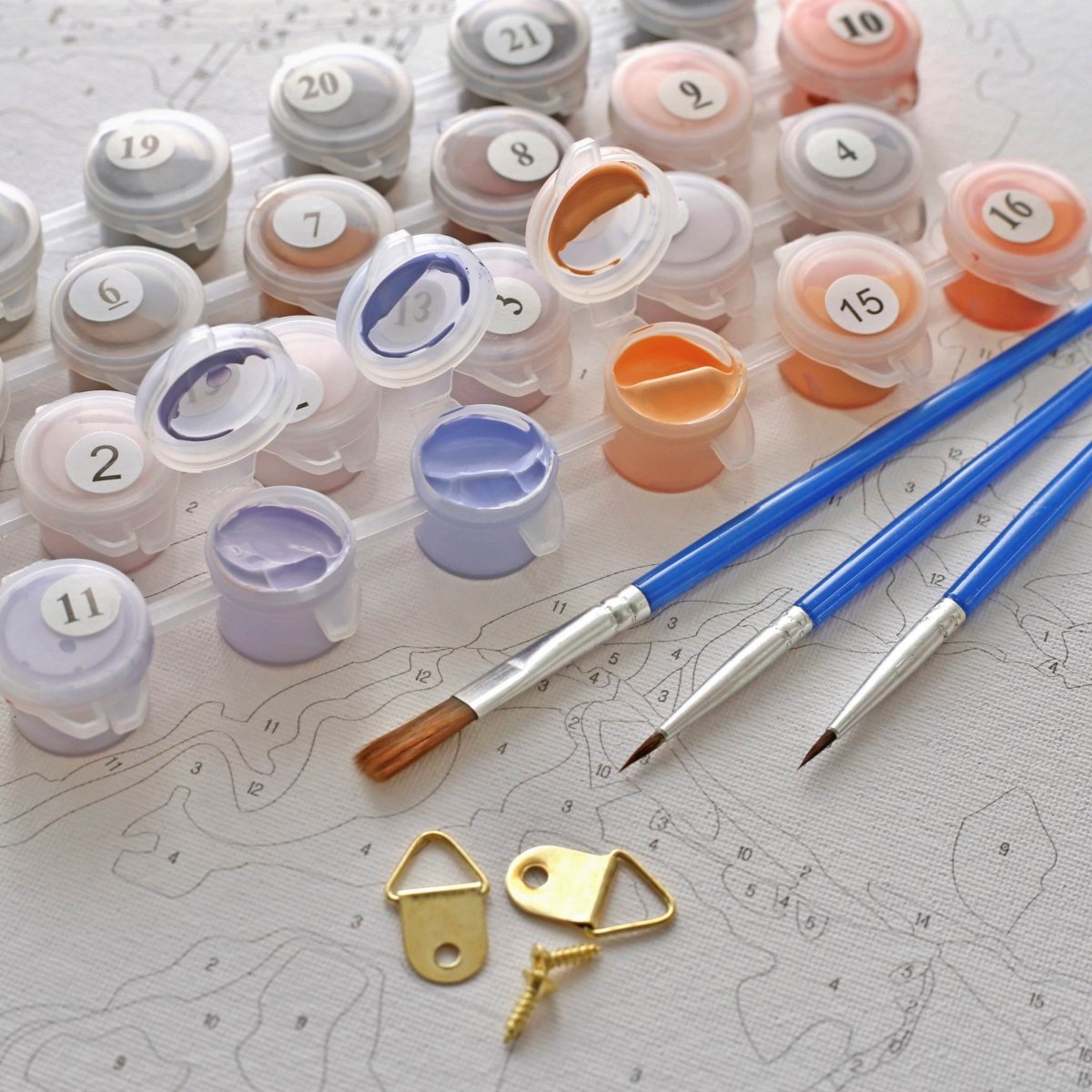 Malowanie Po Numerach Zestaw Miłość pod Księżycem 40x50