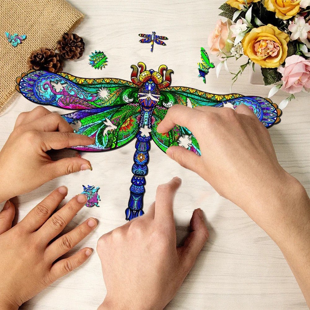 Puzzle Drewniane Królewska Ważka XL