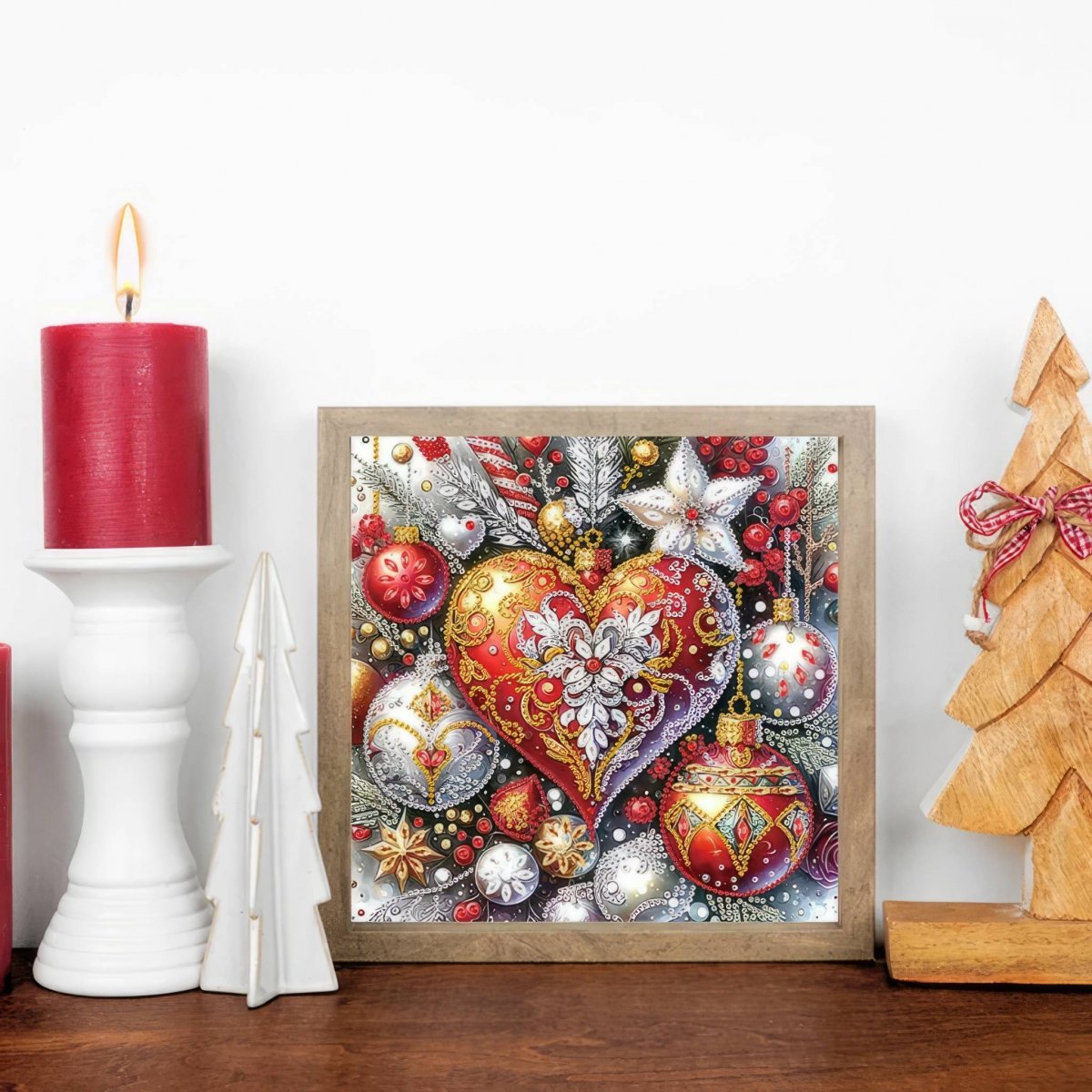 Haft Diamentowy Świąteczne Dekoracje 30x30 cm