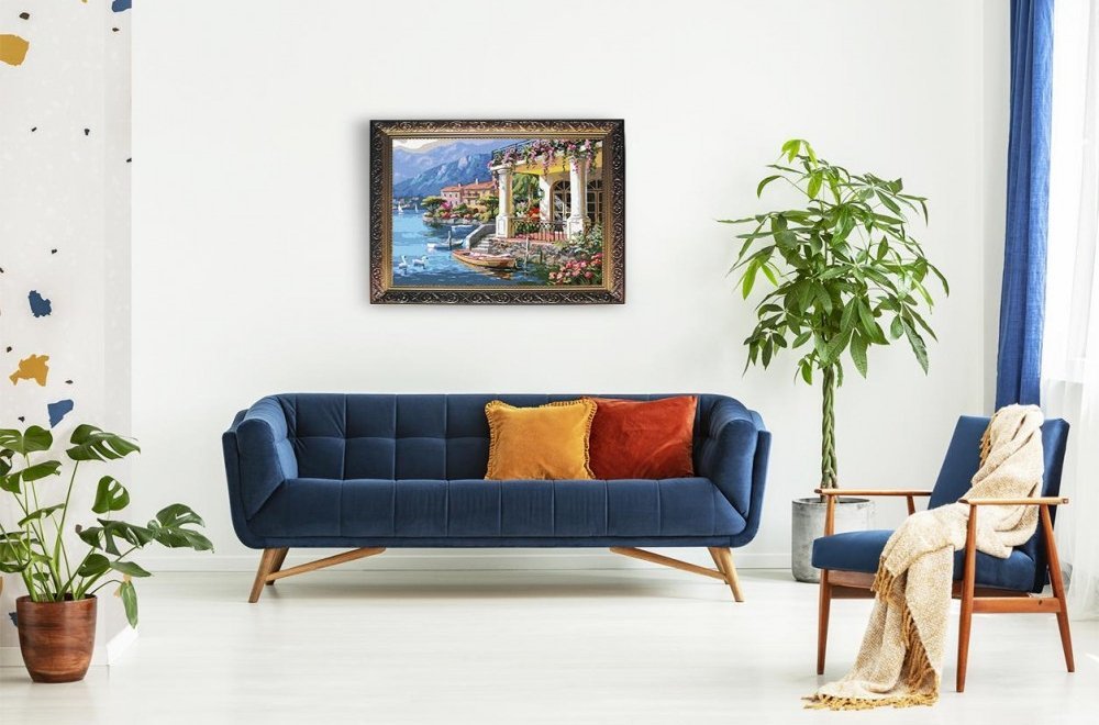 Malowanie Po Numerach Zestaw Willa nad Morzem 40x50