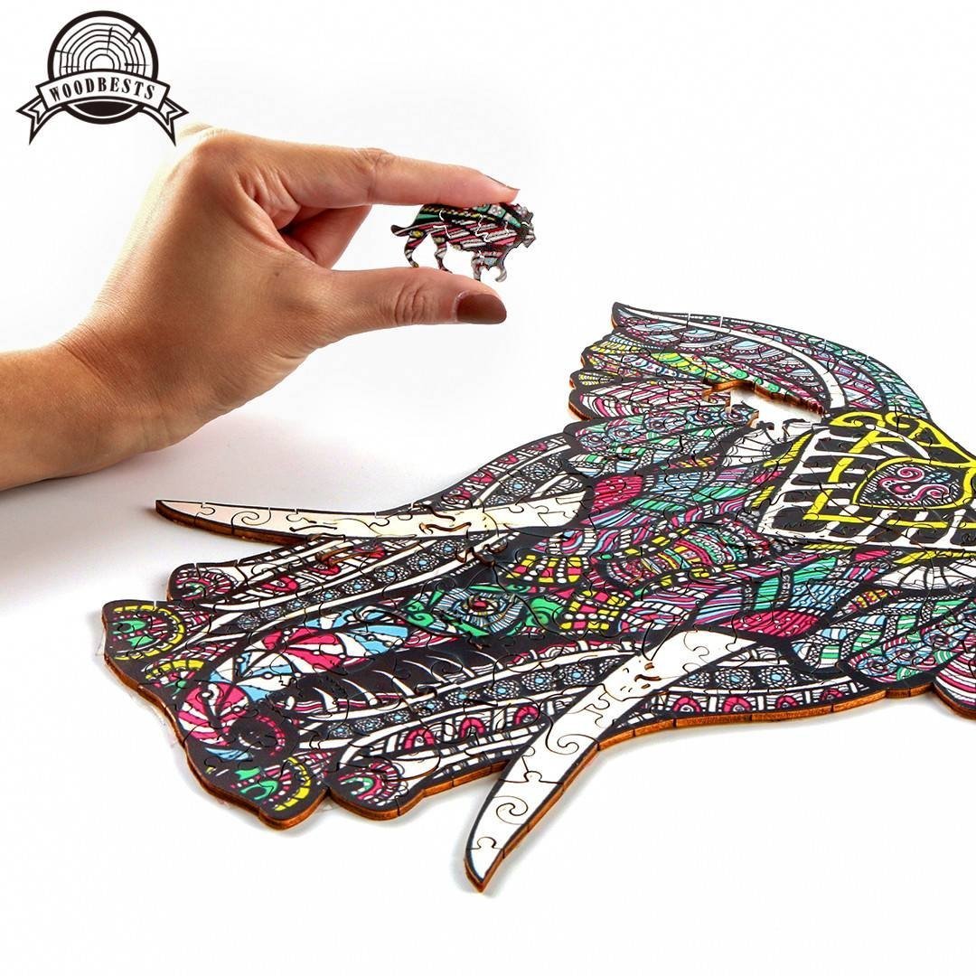 Puzzle Drewniane Antyczny Mamut L
