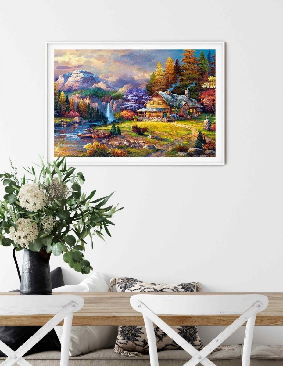 Haft Diamentowy Górski Dom 55x75 K