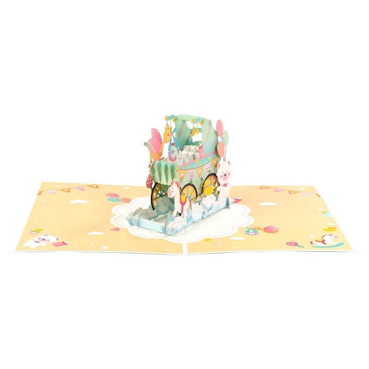 Kartka Pocztowa Okolicznościowa 3D Pop-up Baby Shower