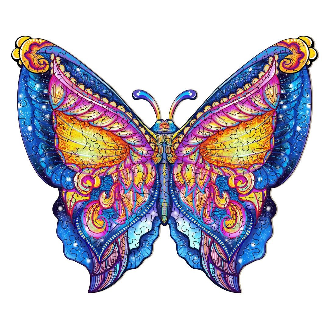 Puzzle Drewniane Gwiezdny Motyl L