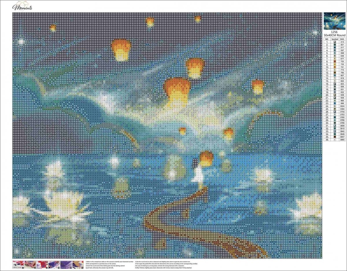 Haft Diamentowy Magiczna Noc 2 45x55