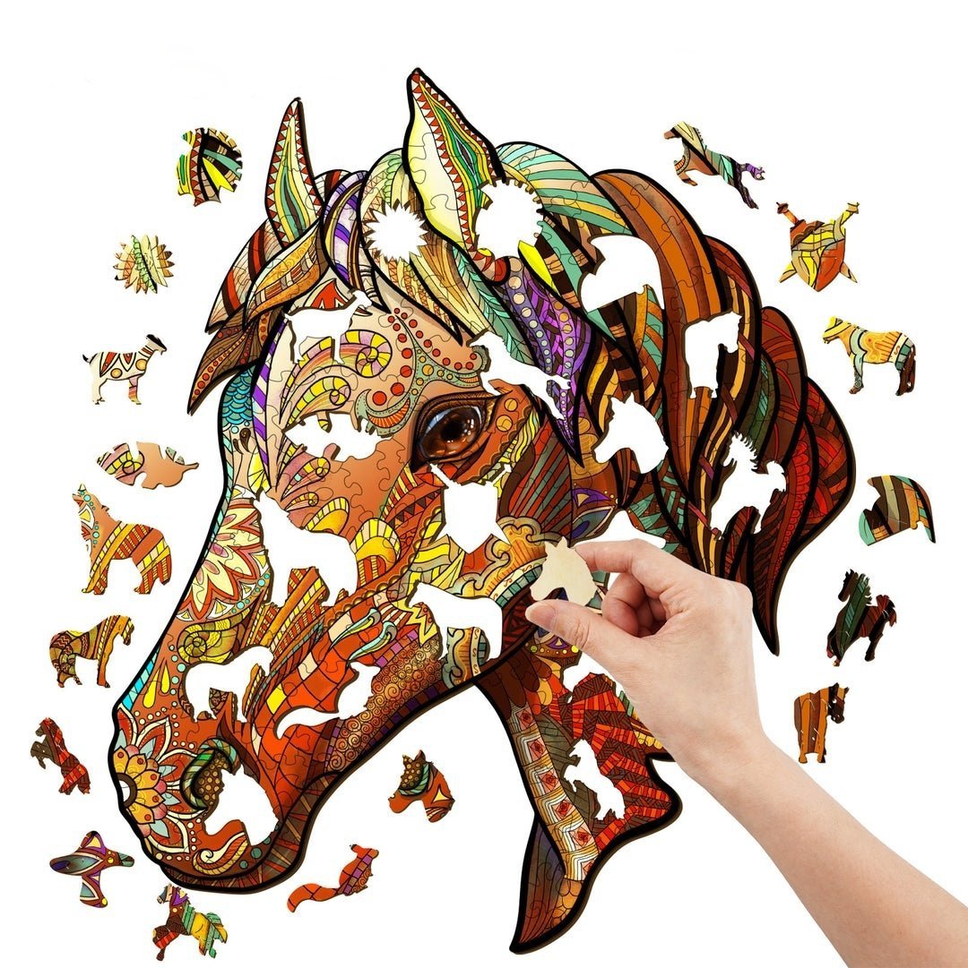 Puzzle Drewniane Baśniowy Koń S