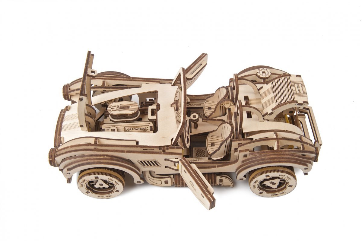 Puzzle 3D Drewniane Cobra Drift Racing Car uGEARS