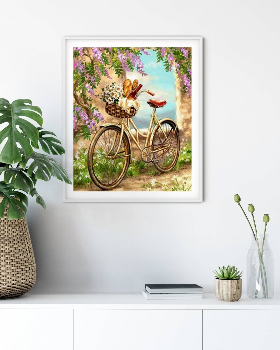 Haft Diamentowy Sielska Przejażdżka - Rower 45x55 K