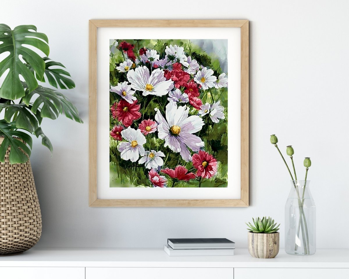 Haft Diamentowy Kolory Pola 30x40 cm