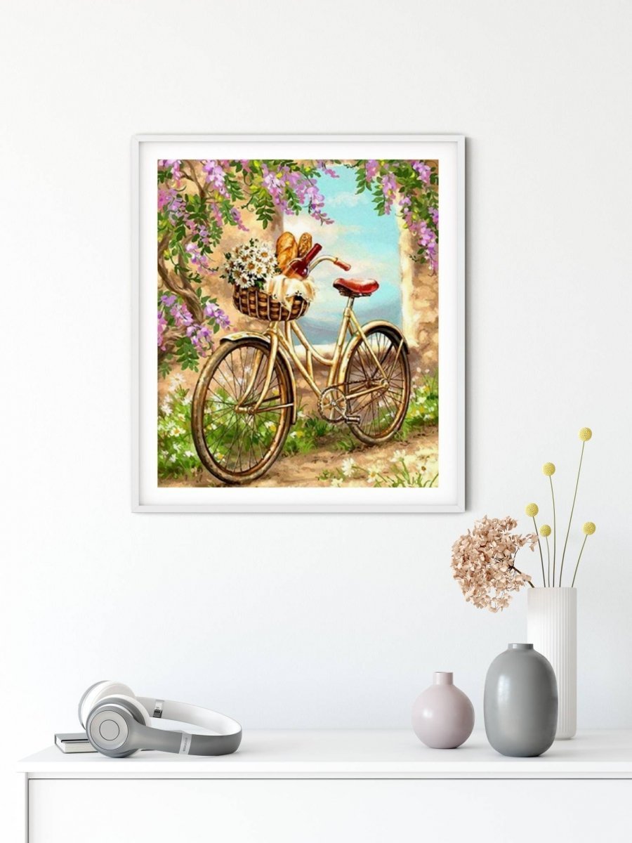 Haft Diamentowy Sielska Przejażdżka - Rower 45x55 K