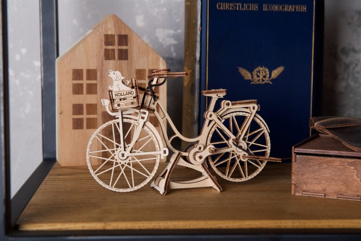 Puzzle 3D Drewniane Holenderski Rower uGEARS