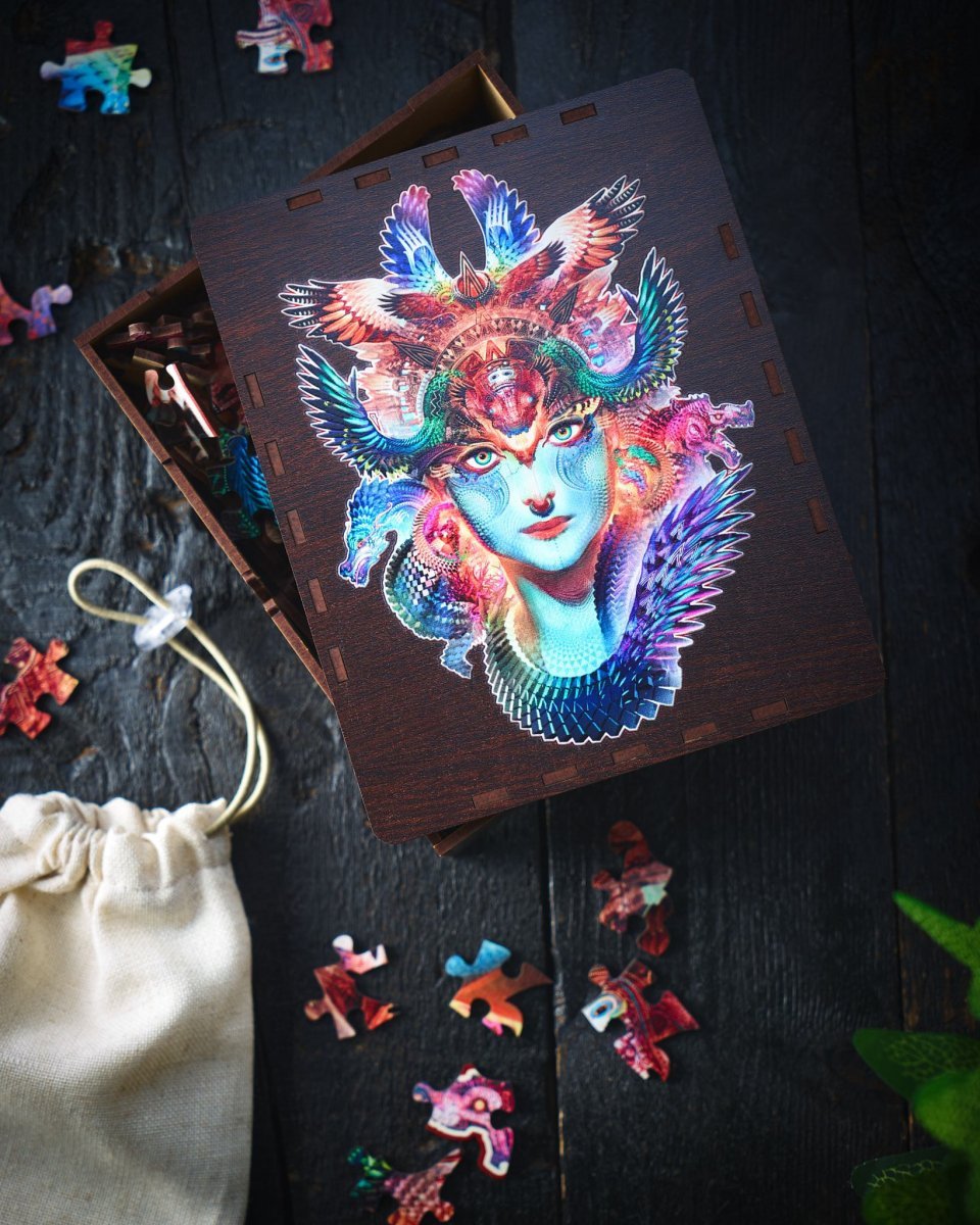 Puzzle Drewniane Smok Dharma L