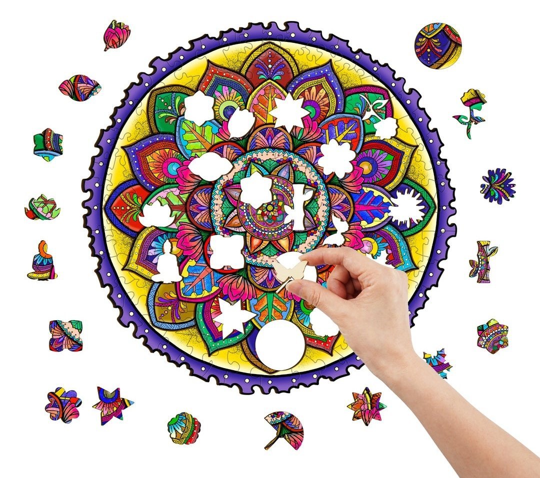Puzzle Drewniane Mandala Zen L