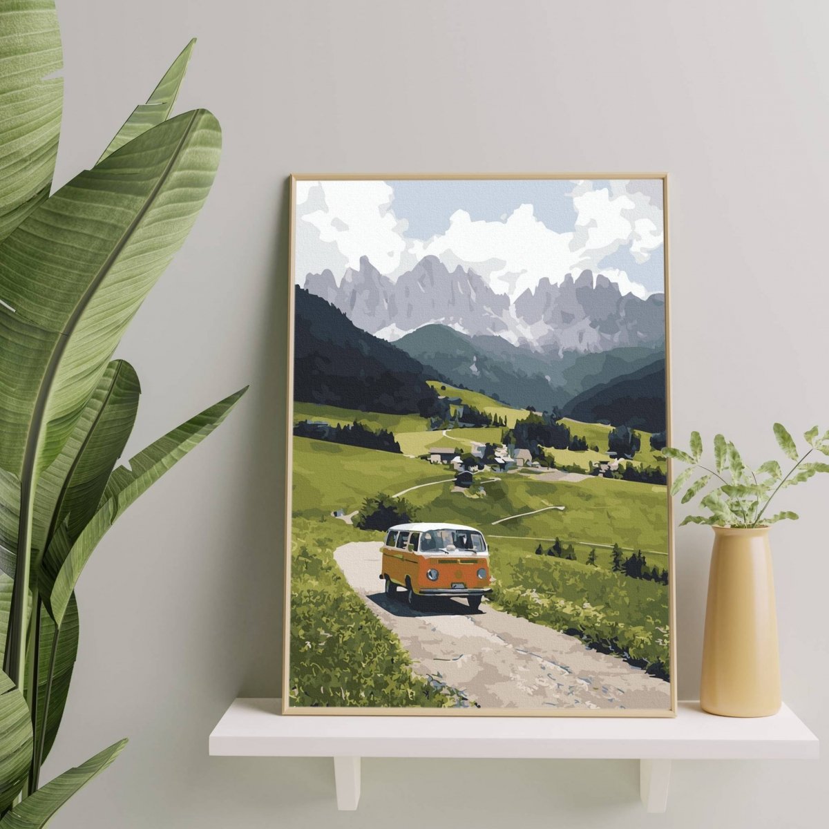 Malowanie Po Numerach Zestaw Podróż w Góry 40x50