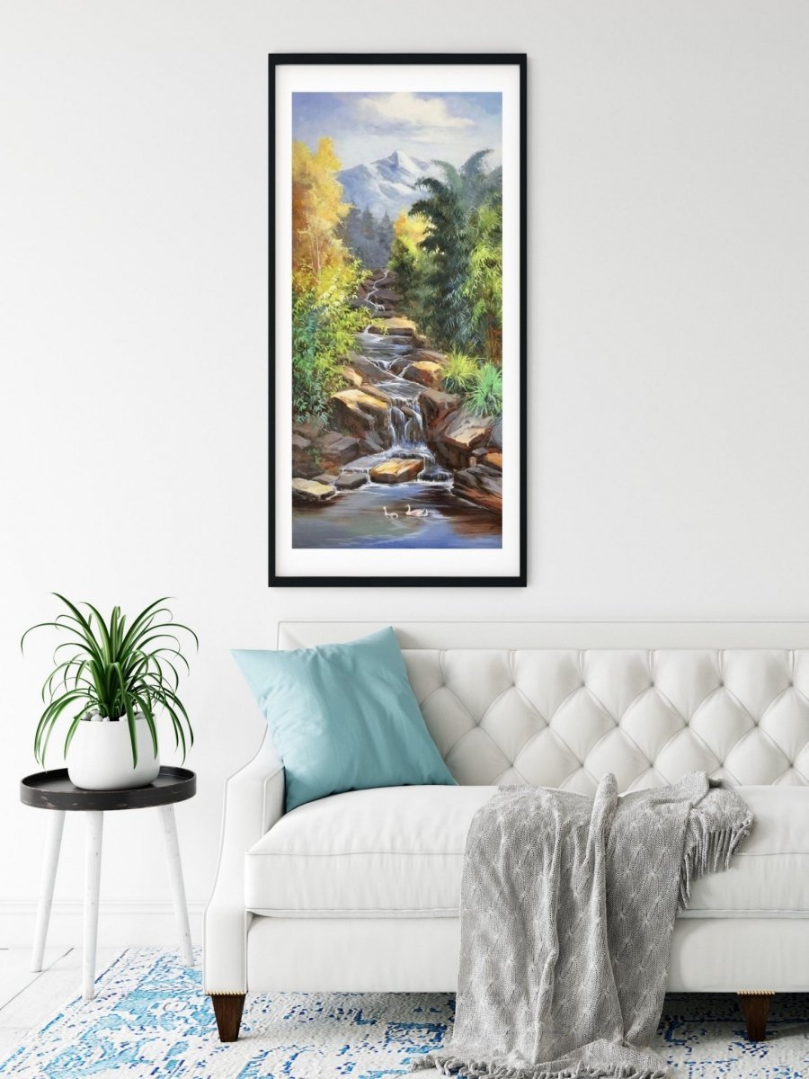 Haft Diamentowy Piękny Górski Strumień 50x110 cm