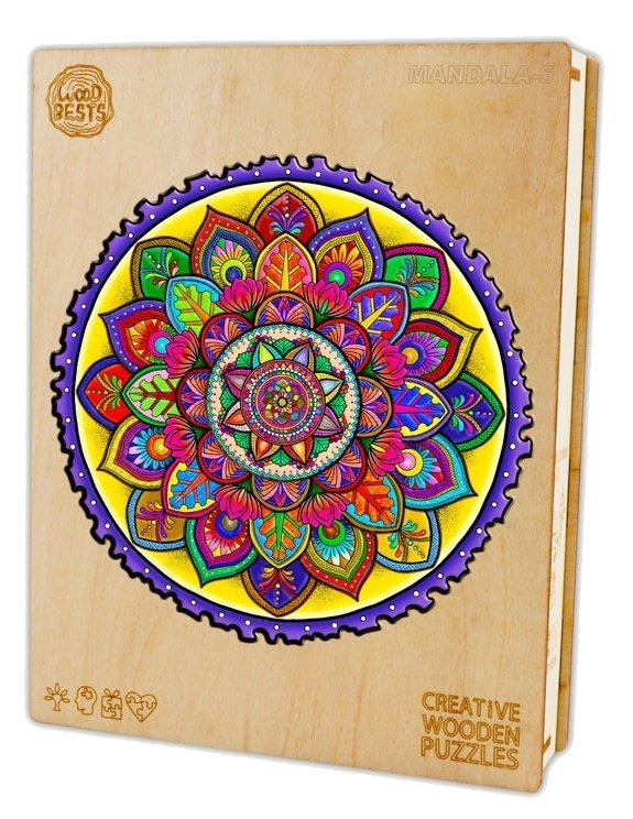 Puzzle Drewniane Mandala Zen L