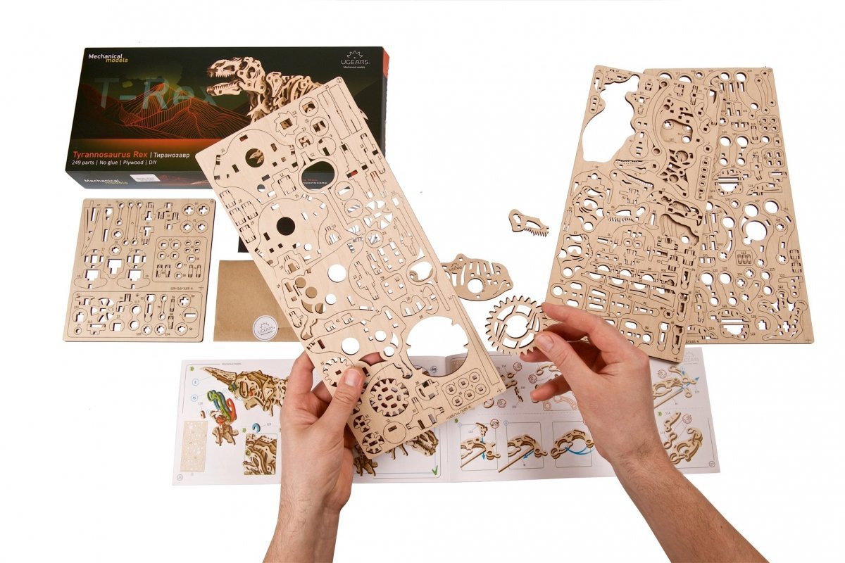 Puzzle 3D Drewniane Tyranozaurus Rex uGEARS