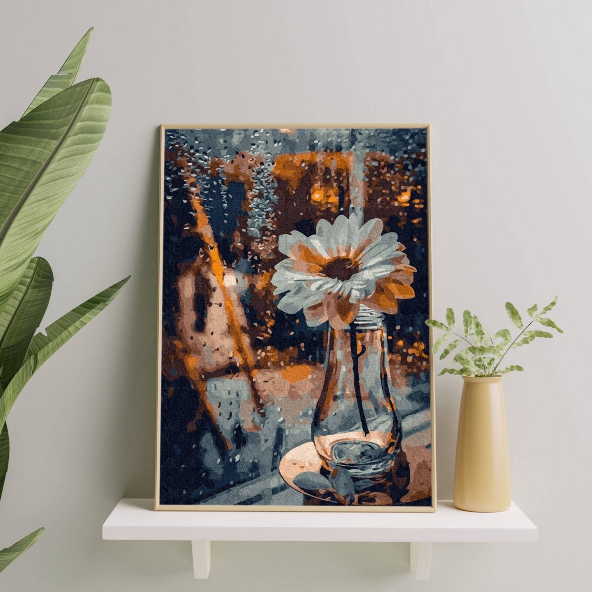 Malowanie Po Numerach Zestaw Rumianek w Wazonie 40x50