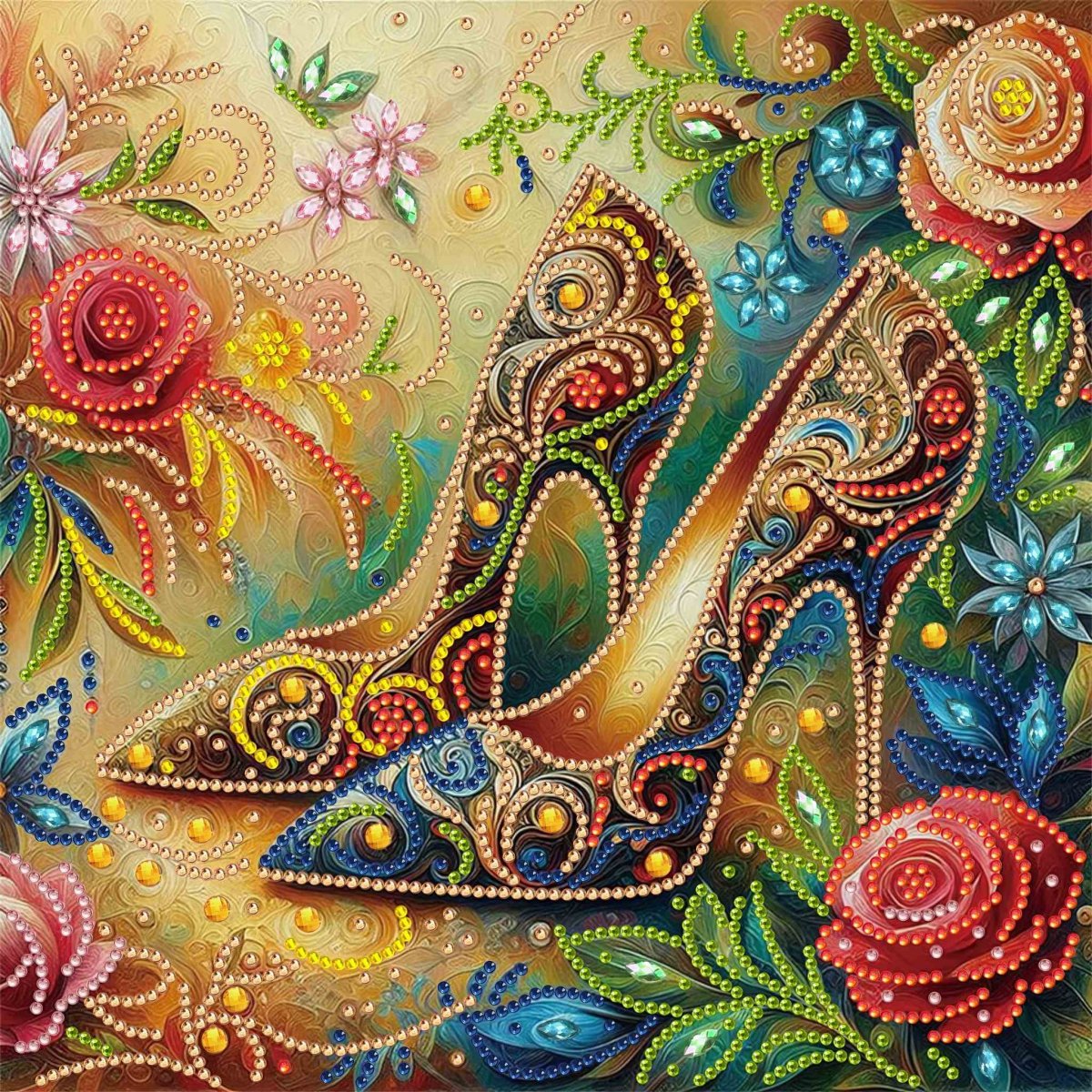 Haft Diamentowy Szpilki z Krainy Czarów 30x30 cm
