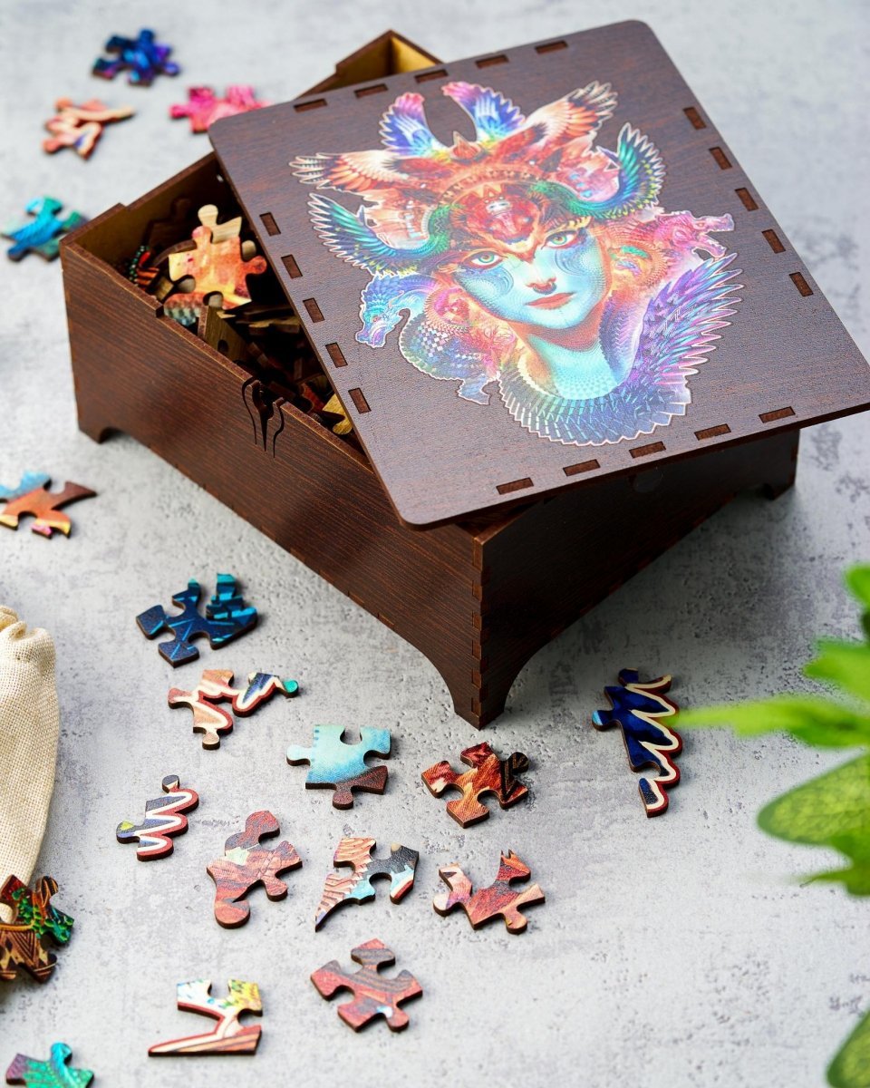 Puzzle Drewniane Smok Dharma L