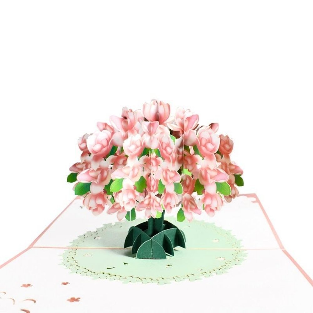 Kartka Pocztowa Okolicznościowa 3D Pop-up Kwiaty - Kwitnąca Magnolia