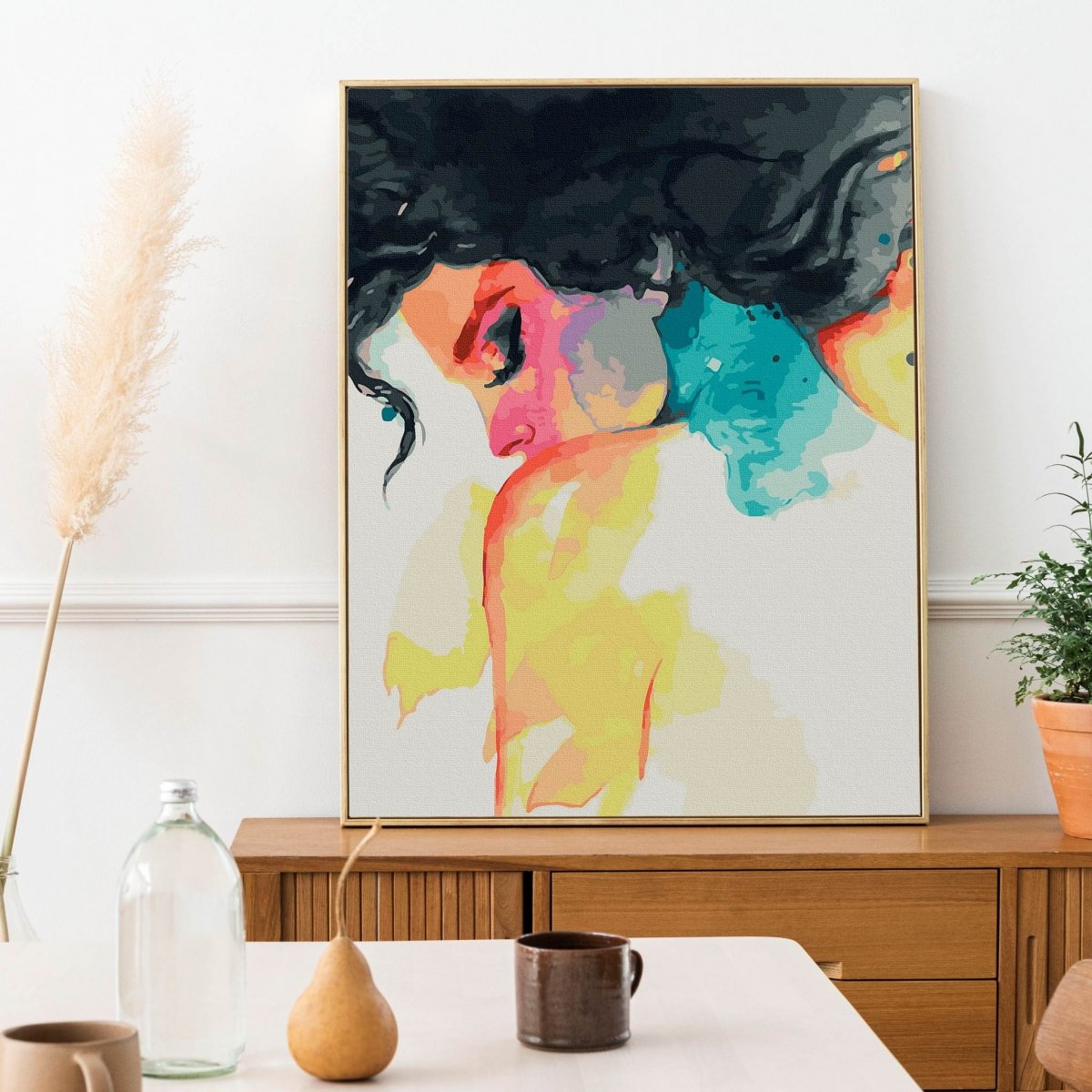 Malowanie Po Numerach Zestaw Delikatna Kobieta 40x50