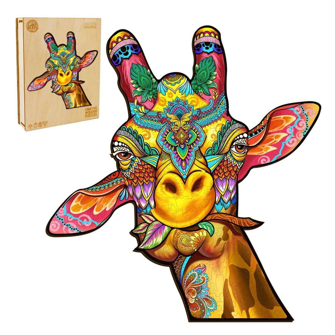 Puzzle Drewniane Baśniowa Żyrafa M