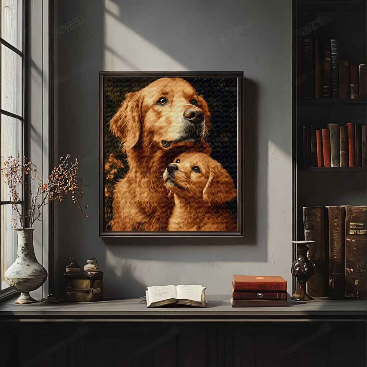 Malowanie Po Numerach Zestaw Retriever Duet 40x50