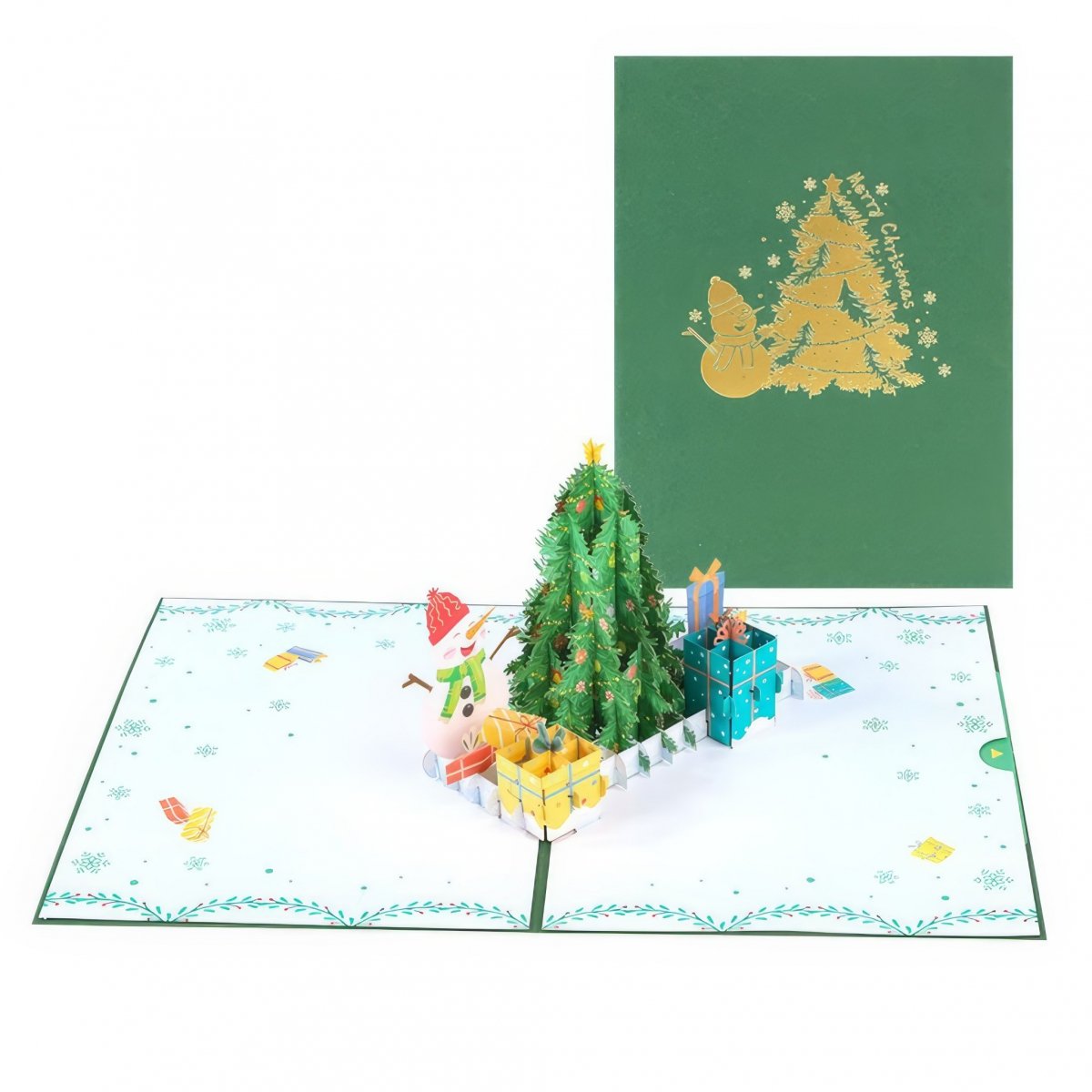 Kartka Pocztowa Okolicznościowa 3D Pop-up Boże Narodzenie - Świąteczne Drzewko