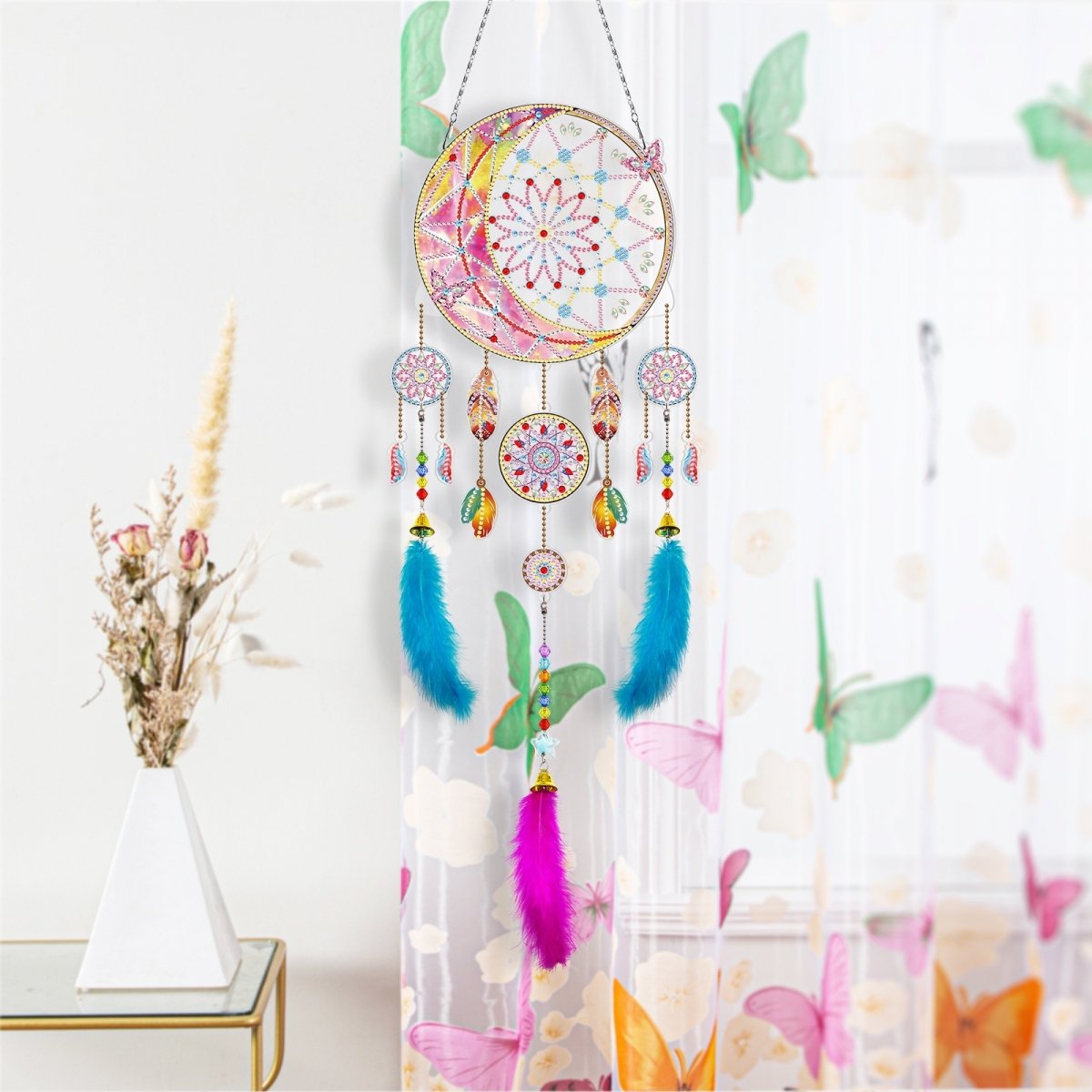 Haft Diamentowy Łapacz Snów - Mandala Księżycowa