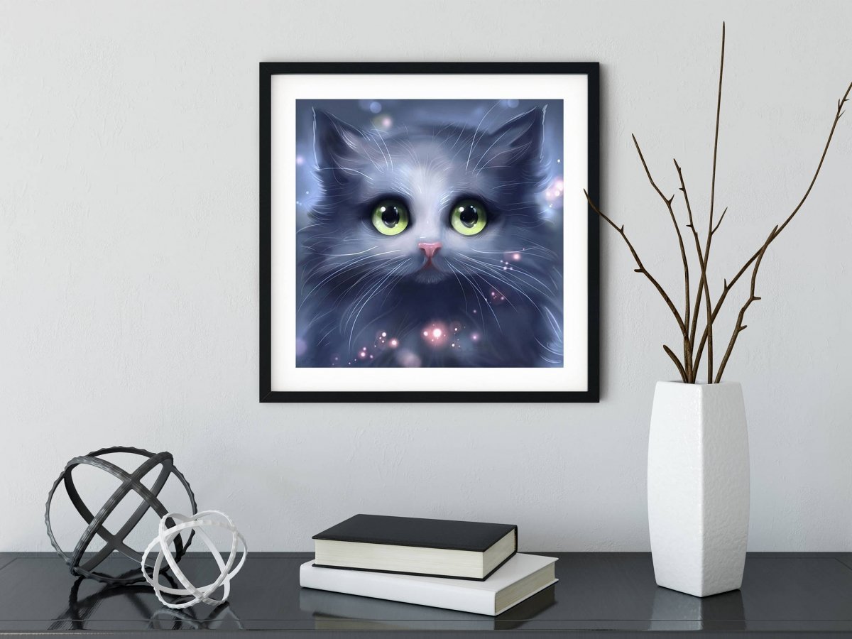 Haft Diamentowy Kocie Spojrzenie 35x35 cm