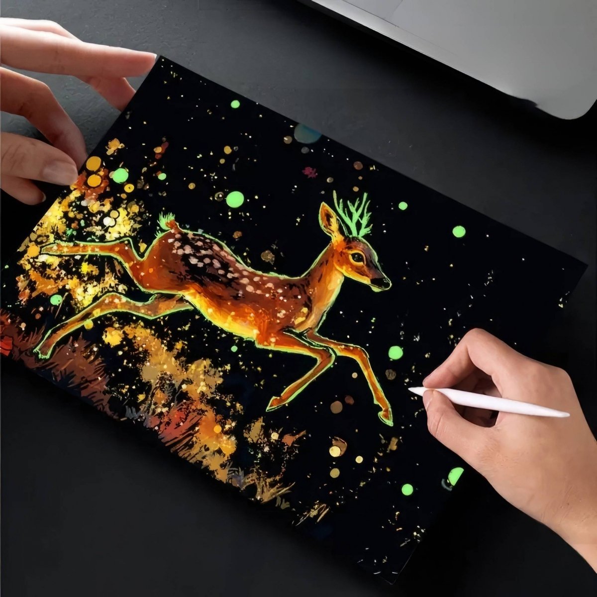 Świecąca w Ciemności Zdrapka Dzika Natura (4szt.) 20x14 cm