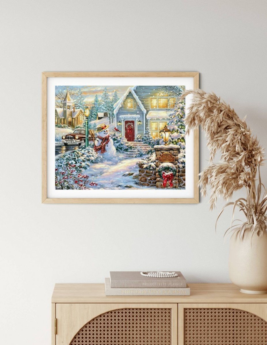 Haft Diamentowy Świąteczny Wieczór 40x50