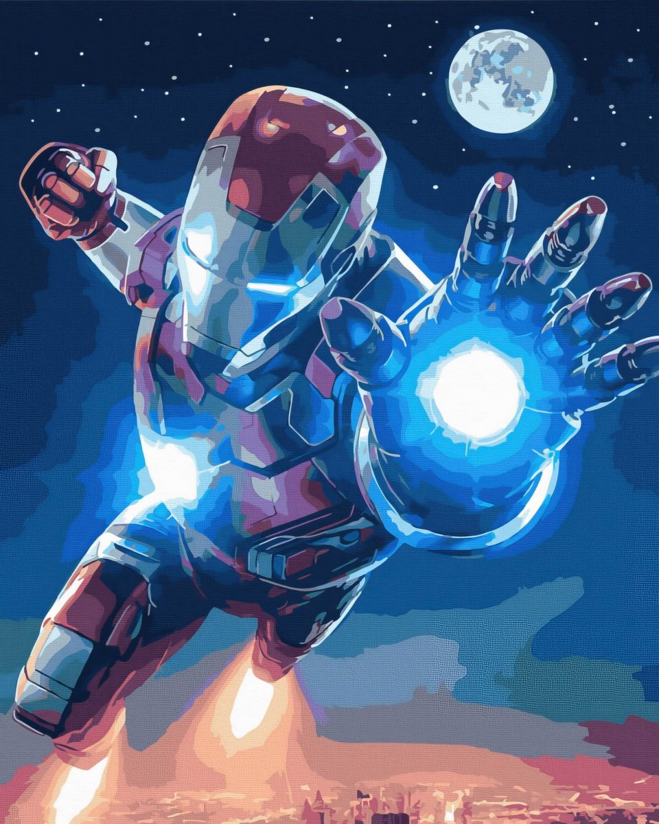 Malowanie Po Numerach Zestaw Iron Man 40x50