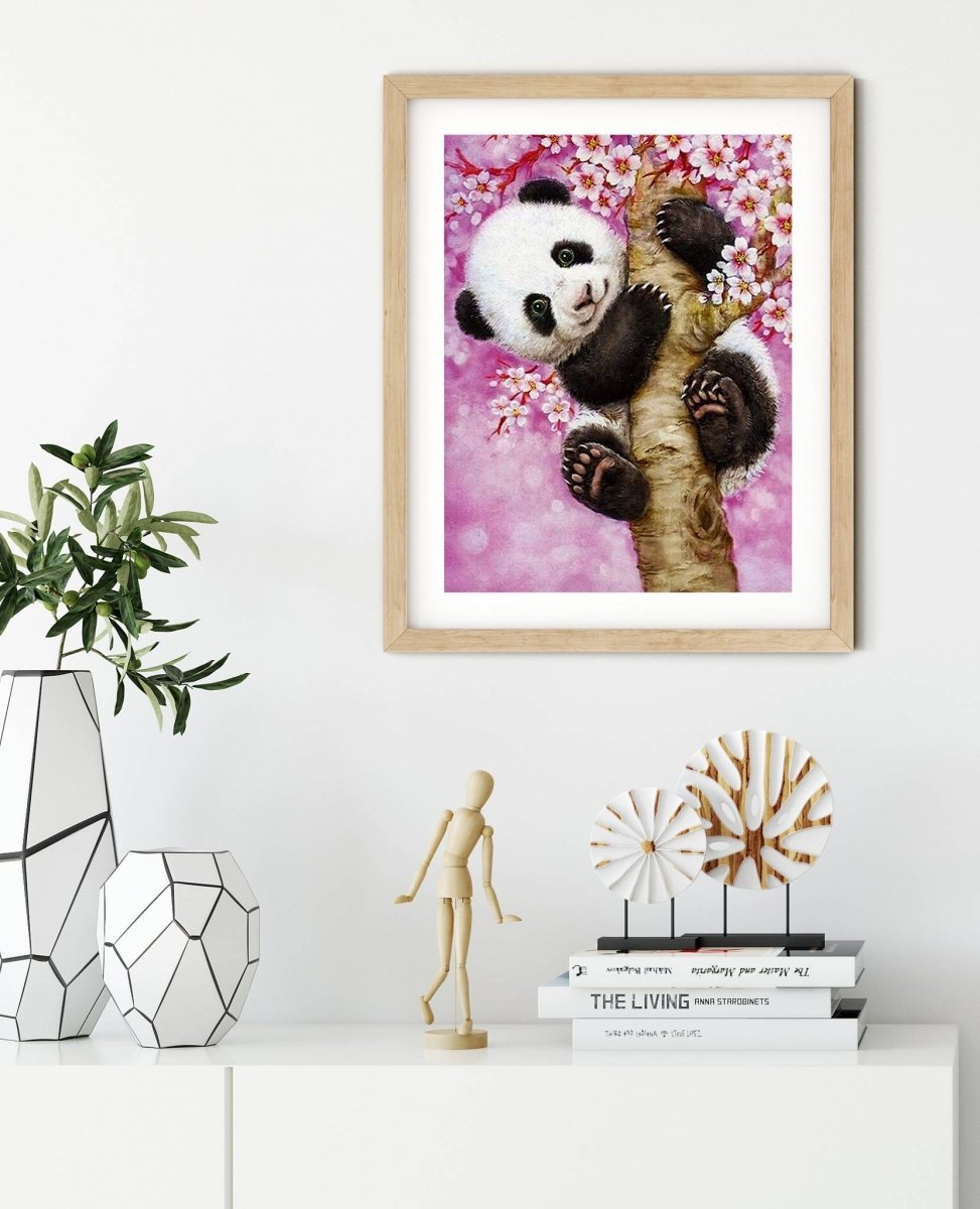 Haft Diamentowy Wesoła Panda 30x40 cm 